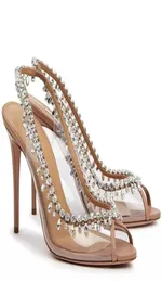 Summer Luxury Brands Temptation Sandal Shoes Women039s Crystaltrimmed High Stiletto Heels Party Wedding Bridal Fashion Brand L89037720835