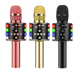 Kablosuz Bluetooth Hoparlörler Mikrofon D168 Taşınabilir Bluetooth Şarkı Söyleme Hoparlör Evi KTV Handheld Mic Karaoke Kids