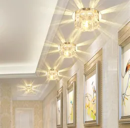 Modern Kristal LED Spot Işık Koridor Koridor Koridoru Tesuklu Tavan Işık Gömülü Lamba Ev Oturma Odası Balkon Merdivenleri Aydınlatma Fix2512465