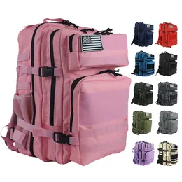 Backpacking Packs Outdoor Påsar 25L 45L Militär Taktisk ryggsäck Träning Gym Bag Handing Camping Travel Rucks Army 3D Trekking Molle Knapsack X287A 230925