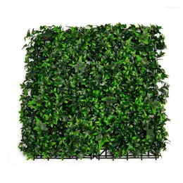 Dekoracja imprezowa 50x50 cm 3D sztuczna roślina panel ścienny plastikowy zielony trawnik na świeżym powietrzu
