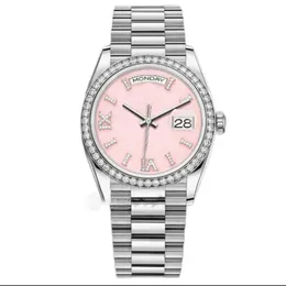 Luxo moda estilo feminino relógios automático mecânico completo de aço inoxidável fecho deslizante relógio de pulso esportivo para homens mulher venda clássico orologio di lusso 4136mm