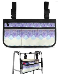 Storage Bags Bohemian Ethnic Style Wheelchair Bag With Pockets Armrest Side Electric Scooter Walking Frame Pouch