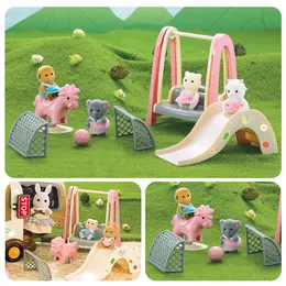 Dolls Forest Family Dollhouse Furniture Doll House Accessories Slide Miniatures Amusement Park Miniture Acessories Football 230925