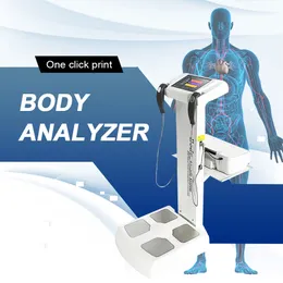 Fitness Center Intelligent Multifrequency Body Composition Analysator för mänskliga kroppar Analysator Body Fat Analys Machine med rapportskrivare