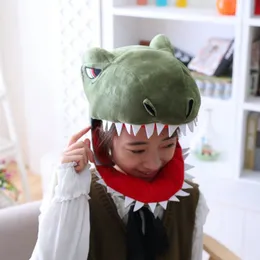 Party Hats Cartoon Animals Dinosaur Shark Hat Cosplay Funny Hats Kawaii Headgear Headwear Women Men Adult Halloween Festival Party Warmcaps 230925