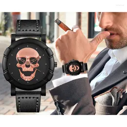 Wristwatches Fashion Sport Quartz Watches For Men Stainless Steel Steampunk Rock Relogio Masculino