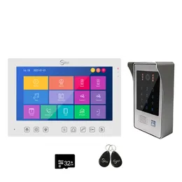 Smart Home Tuya 1080P WiFi Keypad/RFID Card Smartphone APP Unlock Motion Detection Home Access Control Video Intercom System