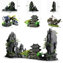 Aquariums 3st Plant Rockery Aquarium Decorations Aquarium Accessoires Fish Tank Decoration and Landscaping Fish Tank Accessories 230925