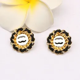 Luxury Earrings Gold Plated Stud Earrings Brand Letter Jewlery Designer For Women Earrings Wedding Party Gift