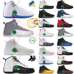 Män basketskor jumpman 12s 12 Royalty Taxi Utility Grind Dark Concord Reverse influensa spel Flint Playoff University Gold Game Royal Trainers Outdoor Sneakers