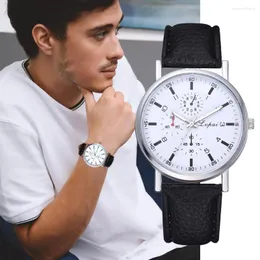 Wristwatches Unisex Fashion Watches Men'S And Women'S Quartz Analog Gift Men Business Stainless Steel Leather Belt