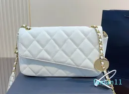 Rabat inclinable Sac à bandoulière classique pour femme Treillis de diamants Sac de créateur matelassé en cuir Pochette de luxe Portefeuille Titulaire de la carte Valises tendance Multi Pochettes