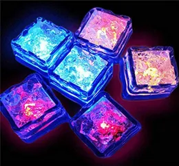 Multi Color LightUp LED Ice Cubes with Changing Lights Colorful Touch Sensing Nightlight LED Flash Ice Block9152005