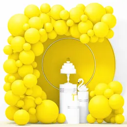 Inne imprezy imprezowe 84PCS Żółty lateksowy balon girland łuk na Halloween Święta Święta Dziękczynienia Baby Shower Baby Brild Bride Party Decor 2309923