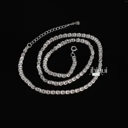 Łańcuchy 1PC 925 STRINLING SREBRI 40 5CM Phoenix Tail Chain Naszyjnik dla kobiet S925 Fine Jewelry