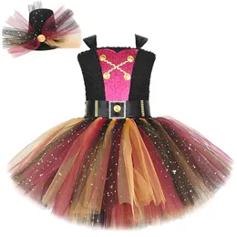 Robes de fille Robe Tutu de pirate scintillante pour filles Costume d'Halloween de Noël pour enfants Tenue de fête de carnaval Robes d'anniversaire pour enfants Vêtements 230925