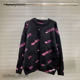 balenciges Sweaters designer hoodies High mens sweaters Quality Autumn and Winter 2023 New Fashion Brand Knitted Sweater Crew Neck L 7R3F