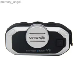 トランシーバーイージーVIMOTO V6インターホンヘルメットインターコムステレオヘッドセット用ワイヤレス互換GPS 2ラジオHKD230926