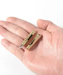 Brass Keychain Outdoor Pocket Knife Key Chain Multifunctional Keyring Tools Men Portable High Quality Key Ring Women Mini Metal12717703