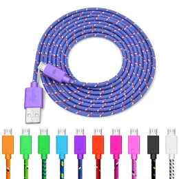 Braided Micro USB Cable Type C Cables 1M 2M 3M for High Speed Phone Charger Sync Data Cord for Samsung Android LG ZZ