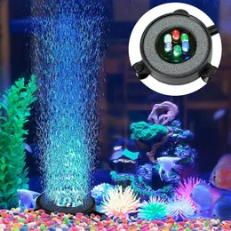 水族館照明照度水中水槽灯の色の変化LEDエアライトエアバブル6PCSランプ水タンク用酸素を作る230925