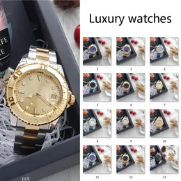 Luxury Date Automatic Watches Stainless Steel Dive Blue Gold Ceramic Circle Master 41mm Mens Watch Relo-gio 13colors248g