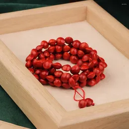 Strand estilo étnico feijão vermelho acácia pulseira ano de nascimento jóias colar acessórios cerimônia casal