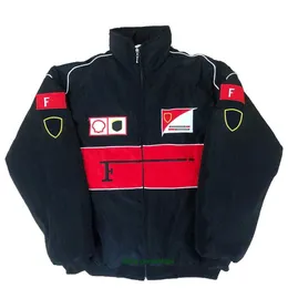 Men's Jackets 2023 New F1 Racing Suit Jackets Retro Style/college Style/european Windbreaker Cotton Spot Full Embroidery Windproof and Warm Bomber Jacket