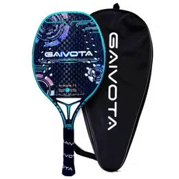 Теннисные ракетки GAIVOTA beach Теннисная ракетка 3K/12K/18K с шероховатой поверхностью, рюкзак 230925