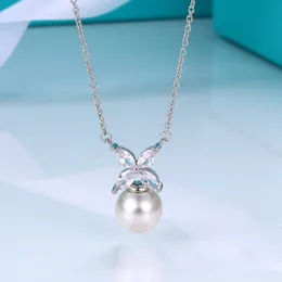 luxury brand round ball designer pendant necklace female S925 silver plated 18k gold couple cross chain choker love necklace neck party jewelry gift