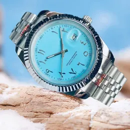 Haute qualité hommes montre 2813 mouvement automatique Dubaï montres automatique chiffres arabes montre-bracelet en acier inoxydable mécanique Erkek Kol Saati Relojs arabe