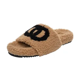 Slippers Fuzzy G Sandals Slippers Shoeer Shoes Flip Flasse Fashion Pur Slides Women Furry Faux Faux Fuckury Brand Warm Indoor House Clipper for Wom 2