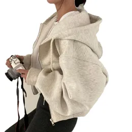 女性フーディーズデザイナーフーディーブランドスウェットシャツ女性の新しいルーズロングジッパーポケットレディースセーター割引セールアリックロス