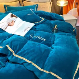 bedding Light designer bedding sets luxury style high-grade milk velvet Winter coral velvet bed sheets