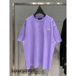 Mens T-shirts Men Sweaters Top Quality balencigss T Shirt Paris b Home 2023 Early Spring Classic Wave Environmental Protection Cola Round Neck Loose Short Q16Z 969R