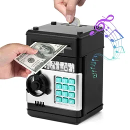 Kitchens Play Food Electronic Piggy Bank Automatic Mini Atm Saving Money Box Pretend Coins Cash Deposit Password Counter Toys for Child Gift 230925