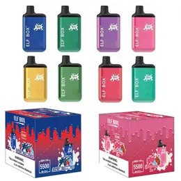 本物のDoloda Elf Box 5500 Puffs使い捨てeタバコメッシュコイル12ml Pod 650mah充電式バッテリー0 2 3 5％Vapeペン