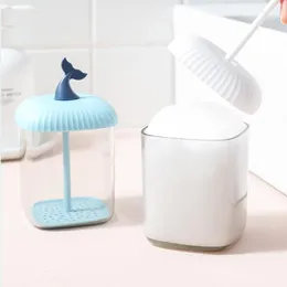 Liquid Soap Dispenser Portable Foam Maker Cup Cartoon Bubble Foamer Face Cleanser Wash Dispensers Bubbler For Face Clean Tools