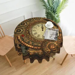 Table Cloth Steampunk Design Tablecloth Wonderful Clockwork Vintage Elegant Cover Picnic Custom Protector Polyester