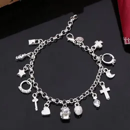 Katı Altın Bileklik Bilezikler Jewelrypunk Supernatural Sihirli Büyücülük Kolye Bilezik Antik Çağ Gizemi Vintage Cazibe Takı Got309J