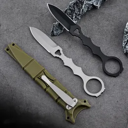 Outdoier wielofunkcyjny mały prosty nóż 176 Wilderness Survival Self-Onfense Knife Camping Knife EDC Przenośna samoobrona noża