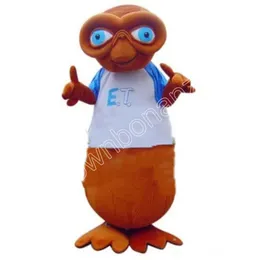 Brown Alien Mascot Costumes Halloween Cartoon Cartoon Suit Suit Suit Cass Outdoor Party Unisex Reklamy Reklamy Ubrania reklamowe