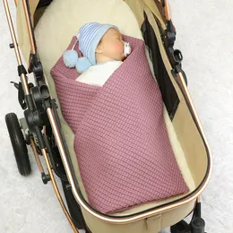 Blankets Swaddling born Baby Birth Blanket Knitted Fabric Stuff Infant Things Bedding Mutiple Stroller Swaddles For Wrap Products Bath Towel 230923