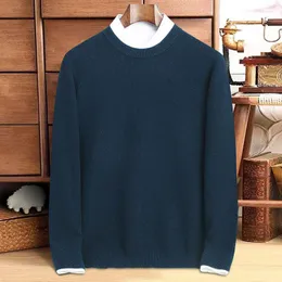 Maglioni da uomo O-Collo Maglione addensato in cashmere Bello moda coreano Casual caldo corto autunno inverno pullover lavorato a maglia maschile