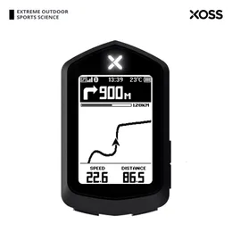 Cykeldatorer Xoss NAV Dator Trådlös cykel GPS Speedometer Map Navigation Waterproof Bluetooth Ant Cadence Speed ​​2.4 '' HD -skärm 230925