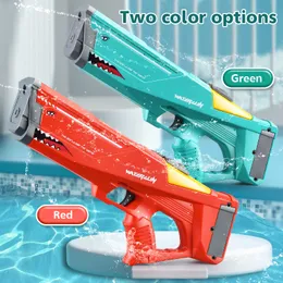 Bath Toys Automatic Electric Water Gun Toys Shark High Pressure Outdoor Summer Beach Toy Kids Adult Water Fight Pool Party Water Toy 230923