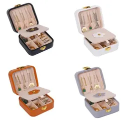 Travel Jewelry Box PU Leather Jewelry Storage Case Portable Jewellery Display Boxes Ideal Gift for Girlfriend and Wife with Mirror4650639