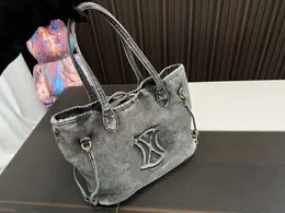 Casual Tote Denim Handbag Women Shoulder Bag Embroidery Designer Tote Bags Fashion Shopping Bag Hobo Bags Girl Designers Purse