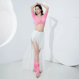 Stage Wear Women Oriental Practice Dancewear Set Professional Bellydance Costume Belly Dance Top Fringe Tassel Skirt Outfit Clothes